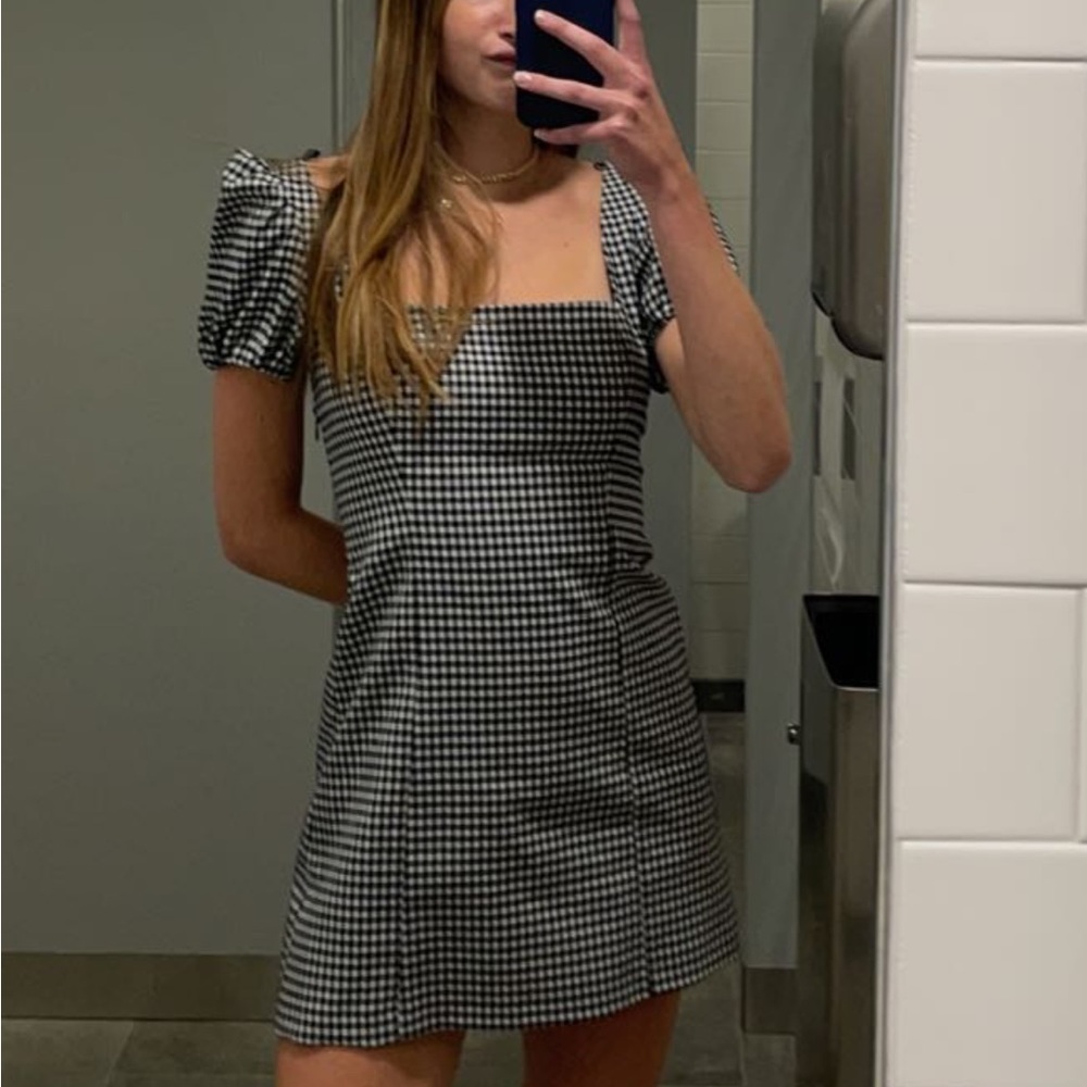 Zara gingham dress